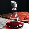 Quick Wine Decanter with Stainless Steel Filter and Lid Crystal Glass Wine Dispenser