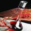 Quick Wine Decanter with Stainless Steel Filter and Lid Crystal Glass Wine Dispenser