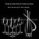 Bordeaux and Burgundy Goblet Set Crystal Wine Glass Silver Diamond Decanter