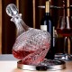 Gyro Decanter with Lid Crystal Glass Rotating Tumbler Decanter Wine Bottle