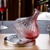 Gyro Decanter with Lid Crystal Glass Rotating Tumbler Decanter Wine Bottle