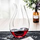 Lead-free Crystal Glass Wine Decanter Harp U-shaped Personalized Instant Decanter 1600ml