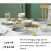 Japanese Phnom Penh Collection: Exquisite 18-Piece Ceramic Dinnerware Set