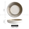 Designer Dinnerware Weiss Series Ceramic White/Golden Bowls Plates