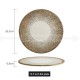Fafartc Gypsophila Series Dinnerware Ceramic Dining Plate Flat Plate Gold-white Shallow Bowl