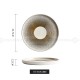 Designer Dinnerware Weiss Series Ceramic White/Golden Bowls Plates