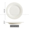 Nordic Tableware Vertical Stripes Dinnerware Ceramic Bowls Plates