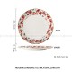 Bone China Dinnerware Utensils Dinning Gilded Ceramic Flowers Plates