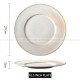 Simplism Milk White Tableware Ceramic Shallow Plate Dinner Plate