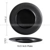 Nordic Simple Black Tableware Ceramic Shallow Plate Porcelain Plate