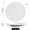 Nordic Dinnerware Carll Solar Series Ceramic White Dinner Plate