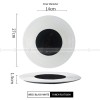 Weiss Dinnerware Collection Designer White/Black Dinner Plate