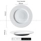 Mocaa Stone Series White Tableware Ceramic Dinnerware Shallow Plate
