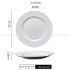 Designer Tableware Collection Weiss Series Ceramic Dish White Plate