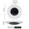 Weiss Dinnerware Collection Designer White/Black Dinner Plate