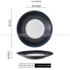 Nordic Dinnerware Weiss Series Ceramic Navy/Black/White Dinner Plate