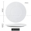 Nordic Dinnerware Carll Solar Series Ceramic White Dinner Plate