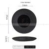 Mocaa Stone Series Black Dinner Plates Ceramic Dinnerware Plates