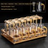 Gold Foil Wine Glass Wine Dispenser Small Goblet Cup Holder Win Set