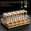 Gold Foil Wine Glass Wine Dispenser Small Goblet Cup Holder Win Set