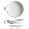 Weiss Series Dinner Ware White Drum Bowl Ceramic Salad Bowl