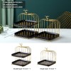 Restaurant Afternoon Tea Snack Candy Display Stand: Ceramic Snack Tray Dessert Storage Rack