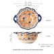 カラフルな花食器セラミックディナー食器ボウルプレートポット皿