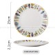 Porcelain Dinnerware Flowerish Hand-painted Plate Pattern Dinner Plate