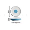 Ceremony Tableware Mood Hollow Platter Underglazed White-blue Thick Base Plate