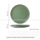 Nordic Vertical Grain Tableware Matte Ceramic Bowls Plates Ladle Spoon
