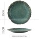 Ceramic Kiln Change Tableware Sunflower Shaped Shallow Flat Plate