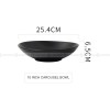 Black Tableware Hat Bowl Large Bowl Deep Soup Plate Serving Plate