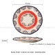 Pearl Point Ceramic Tableware Hand Painted Dinner Bowls Plates