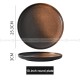 Japanese-Inspired Ceramic Elegance: Round Plate Dinnerware Set of 2 (8" and 10")