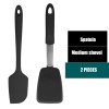 Versatile Silicone Kitchen Utensil Set: Scraper, Spatula, Tong, and Slotted Turner