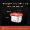 304 Stainless Steel Food Grade Fresh-keeping Box Storage Box Lunch Box