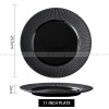 Nordic Simple Black Tableware Ceramic Shallow Plate Porcelain Plate