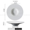 Designer Tableware Collection Weiss Series Ceramic Dish White Plate