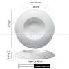 Designer Tableware Collection Weiss Series Ceramic Dish White Plate