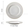 Simplism Milk White Tableware Ceramic Shallow Plate Dinner Plate