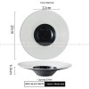 Weiss Dinnerware Collection Designer White/Black Dinner Plate