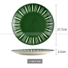 Nordic Ceramic Tableware Simple Line Pattern Disc Snack Dinner Plate