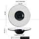 Mocaa Stone Series Black-white Dinnerware Ceramic Plate Shallow Plate