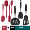 Versatile Silicone Kitchen Utensil Set: Scraper, Spatula, Tong, and Slotted Turner