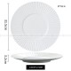Nordic Dinnerware Carll Solar Series Ceramic White Dinner Plate