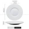 Designer Tableware Collection Weiss Series Ceramic Dish White Plate