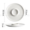 Weiss Series Dinnerware Collection White Volcano Plate Ceramic Disc