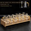 Gold Foil Wine Glass Wine Dispenser Small Goblet Cup Holder Win Set