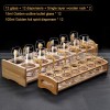 Golden Elegance: Baijiu Glass Spirit Cups Ensemble with Dispenser and Rack