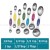 Color Set of 7: Measuring Spoons 